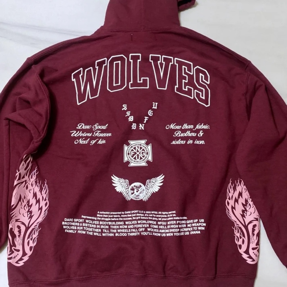 Darc Sport Next of Kin Hoodie Maroon
